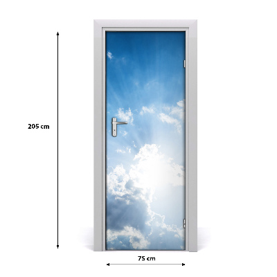 Adesivo em porta Nuvens no céu