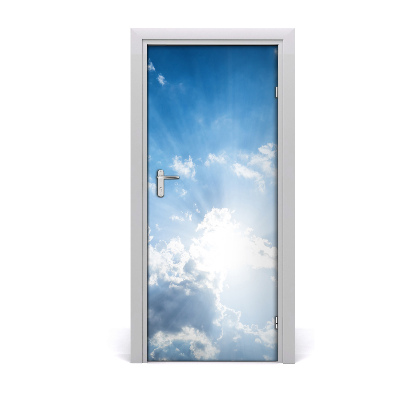Adesivo em porta Nuvens no céu