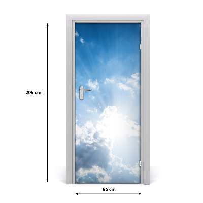 Adesivo em porta Nuvens no céu