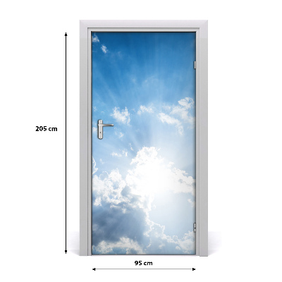 Adesivo em porta Nuvens no céu