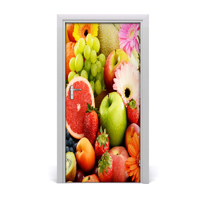 Adesivo em porta Frutas e flores