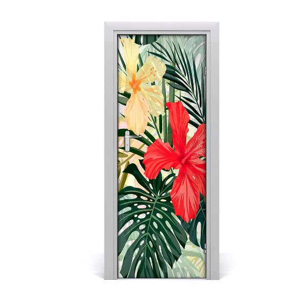 Papel de parede em porta flores havaianas