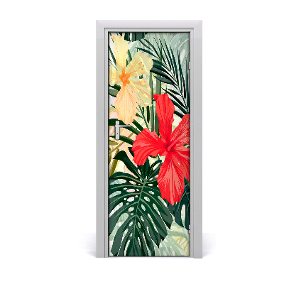 Papel de parede em porta flores havaianas