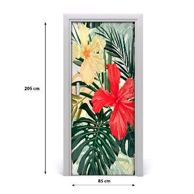 Papel de parede em porta flores havaianas