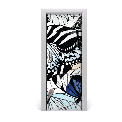 Adesivo em porta Borboletas
