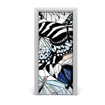 Adesivo em porta Borboletas