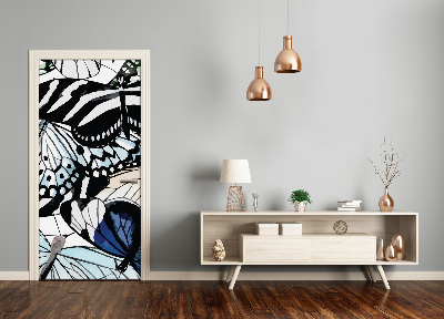 Adesivo em porta Borboletas