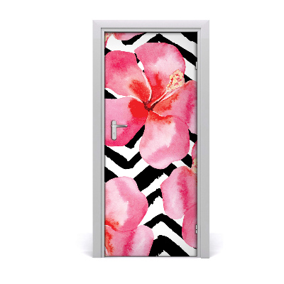 Papel de parede em porta flores havaianas