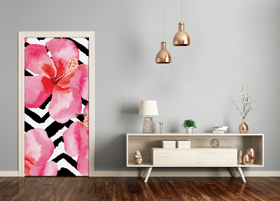 Papel de parede em porta flores havaianas