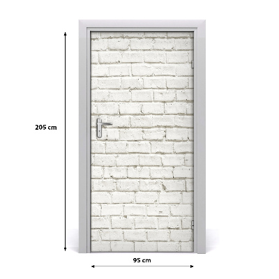 Adesivo em porta Parede de tijolos
