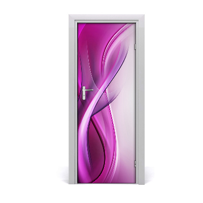 Adesivo em porta Fundo de ondas