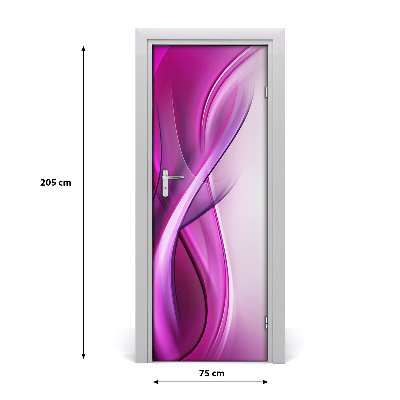 Adesivo em porta Fundo de ondas