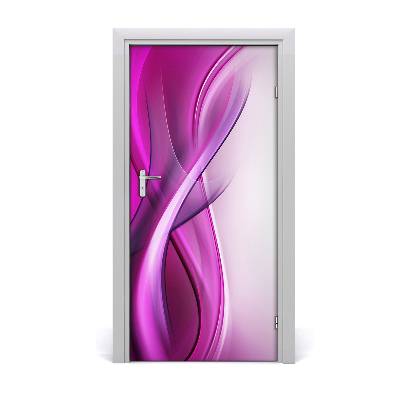 Adesivo em porta Fundo de ondas