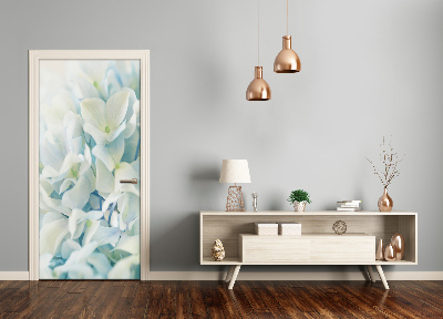 Autocolante para porta flor de hortênsia