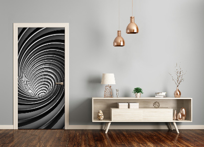 Papel de parede em porta Vórtice abstrato