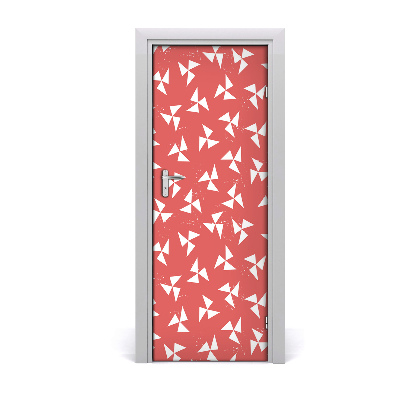 Papel de parede em porta Fundo geométrico