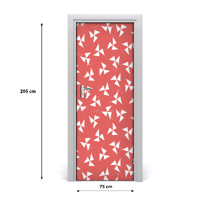 Papel de parede em porta Fundo geométrico