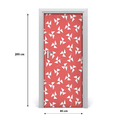 Papel de parede em porta Fundo geométrico