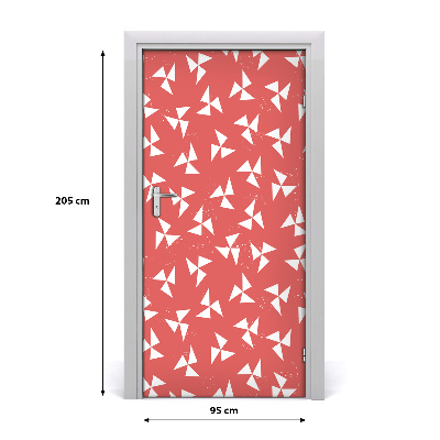 Papel de parede em porta Fundo geométrico