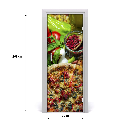 Autocolante para porta Pizza
