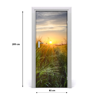 Adesivo em porta Campo de trigo