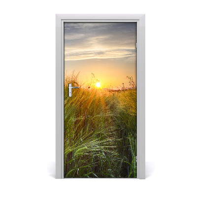 Adesivo em porta Campo de trigo