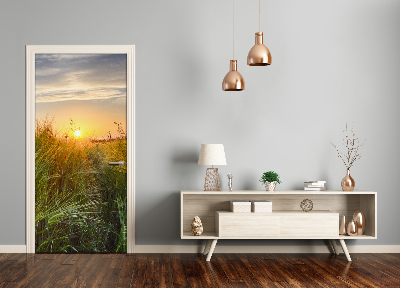 Adesivo em porta Campo de trigo