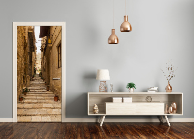 Adesivo em porta Ruas em Malta