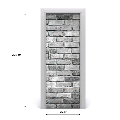 Autocolante para porta Parede de tijolos