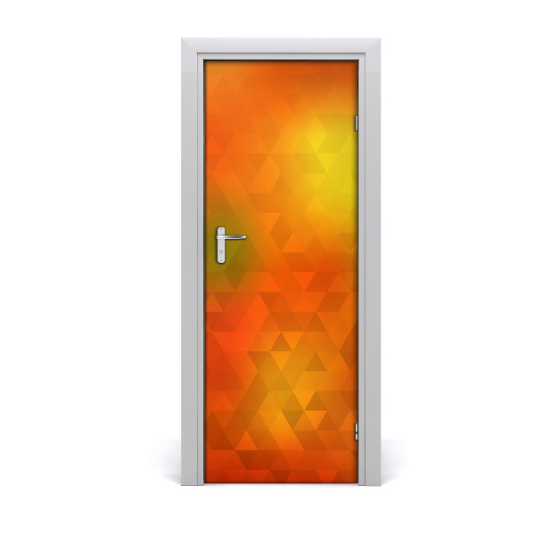 Adesivo em porta Triângulos abstratos