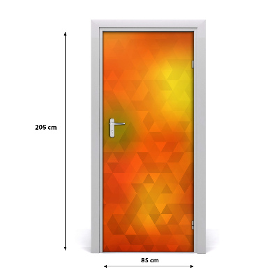 Adesivo em porta Triângulos abstratos