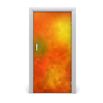 Adesivo em porta Triângulos abstratos