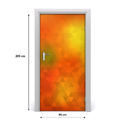 Adesivo em porta Triângulos abstratos