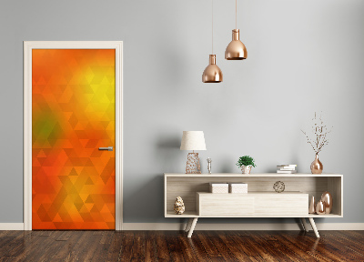 Adesivo em porta Triângulos abstratos