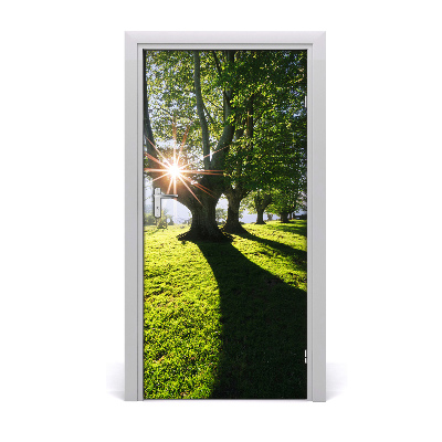 Adesivo em porta Parque Paisagens