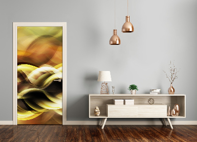 Adesivo em porta Luz dourada