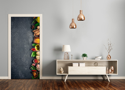 Adesivo em porta Especiarias e ervas