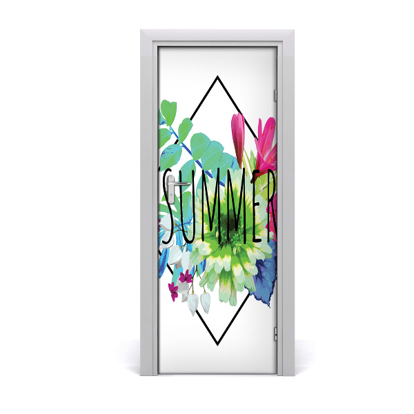 Autocolante para porta Provérbios de verão