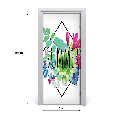 Autocolante para porta Provérbios de verão