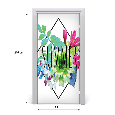 Autocolante para porta Provérbios de verão