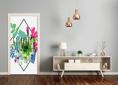 Autocolante para porta Provérbios de verão