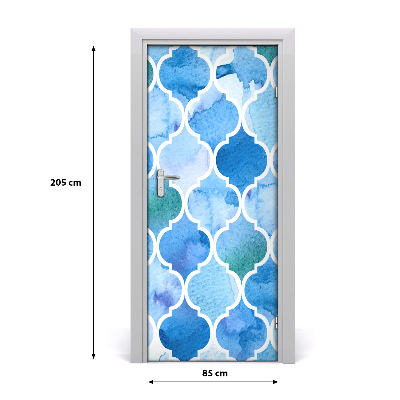 Adesivo em porta fundo marroquino