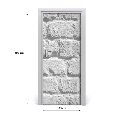 Autocolante para porta Parede de tijolos