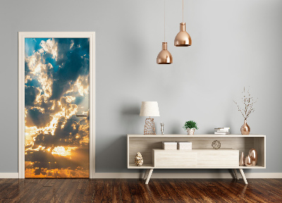 Papel de parede em porta Nuvens no céu