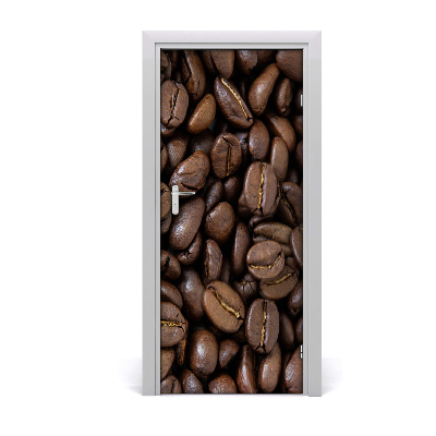 Adesivo em porta Grãos de café