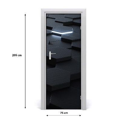 Papel de parede em porta Abstração