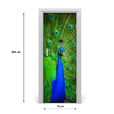 Papel de parede em porta Pavão
