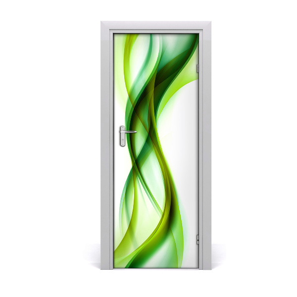 Autocolante para porta Ondas abstratas