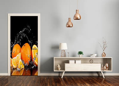 Adesivo em porta Laranjas