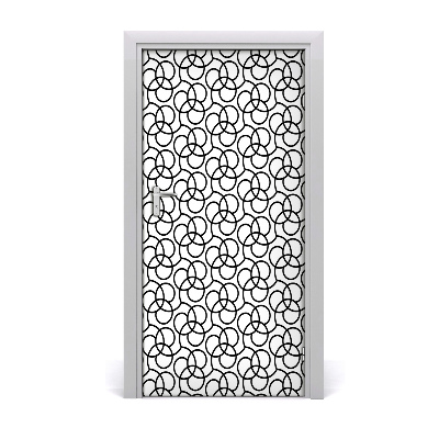 Adesivo em porta Fundo geométrico